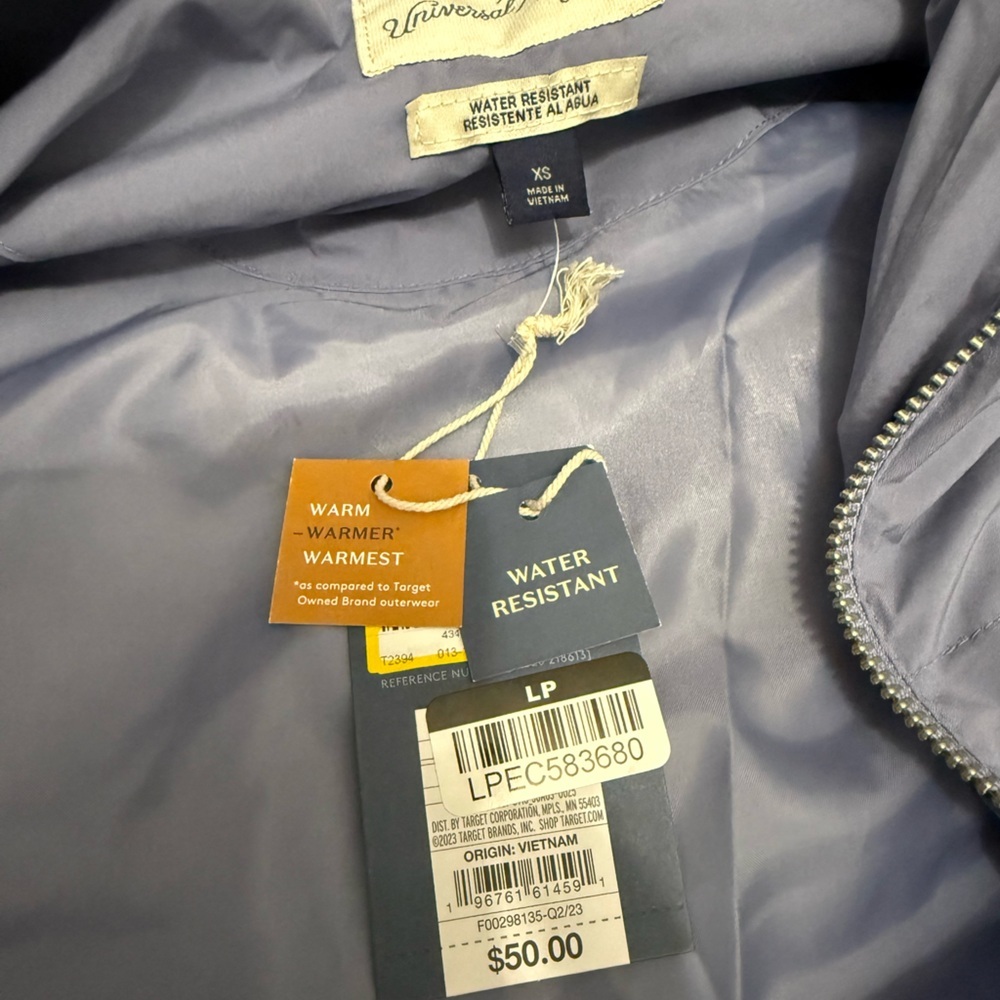 Universal Thread Light Blue Puffer Jacket - Picture 3 of 3